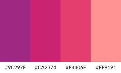Abstract color palette banner versatile collection of shade and swatch
