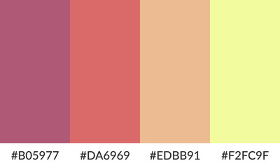 Abstract color palette banner versatile collection of shade and swatch