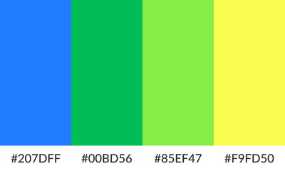 Abstract color palette banner versatile collection of shade and swatch