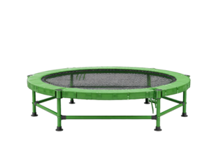 Green round mini-trampoline