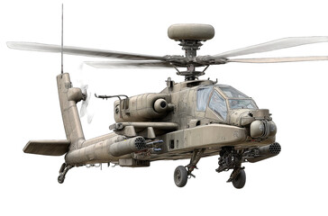 Fototapeta premium Military attack helicopter, side view (1)