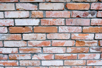 brick wall, abstract background texture with old brick