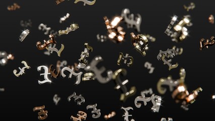 浮遊するポンド記号