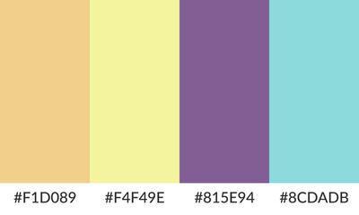 Abstract color palette banner versatile collection of shade and swatch