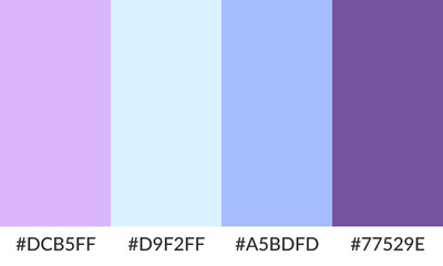 Abstract color palette banner versatile collection of shade and swatch