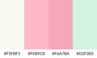 Abstract color palette banner versatile collection of shade and swatch