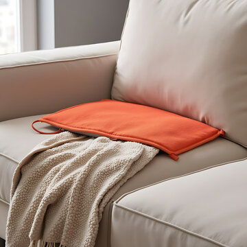 Heating pad on couch