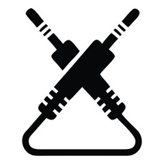 Audio Jack Cable Connection Music Device Technology Vector Illustration