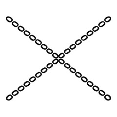 Abstract black and white chain link pattern background graphic