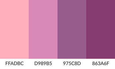 Abstract color palette banner versatile collection of shade and swatch