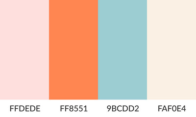 Abstract color palette banner versatile collection of shade and swatch