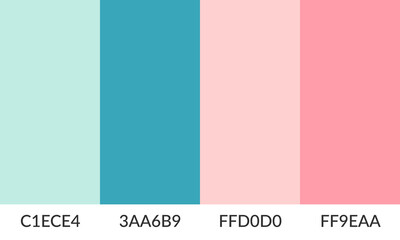 Abstract color palette banner versatile collection of shade and swatch
