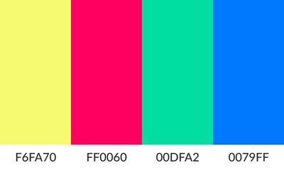 Fototapeta premium Abstract color palette banner versatile collection of shade and swatch