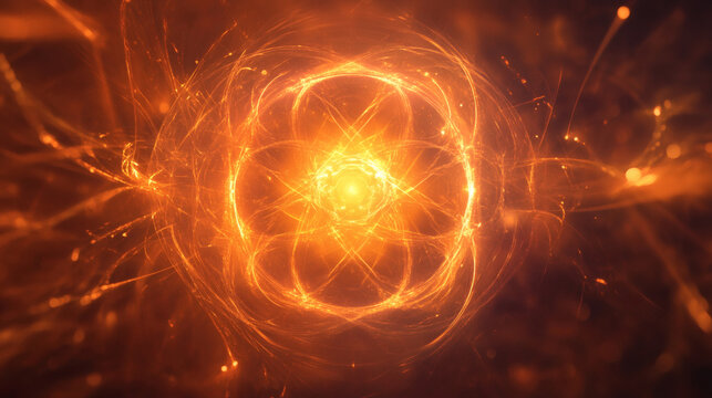 Ornate, fiery abstract design. - Powered by Adobe