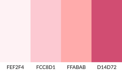 Abstract color palette banner versatile collection of shade and swatch