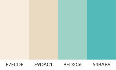 Abstract color palette banner versatile collection of shade and swatch
