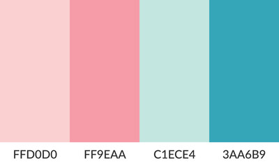 Abstract color palette banner versatile collection of shade and swatch