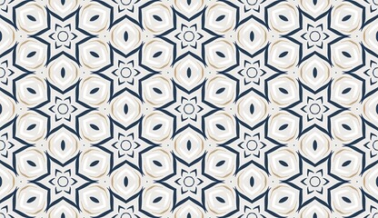 Elegant damask floral seamless pattern with vintage style ornament for wallpaper and textile design