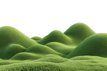 Rolling green hills, smooth texture