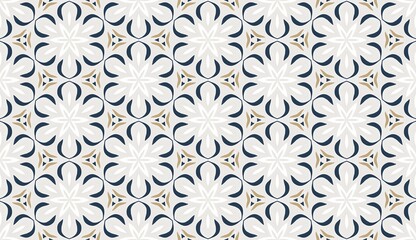 Seamless floral pattern design with delicate flowers