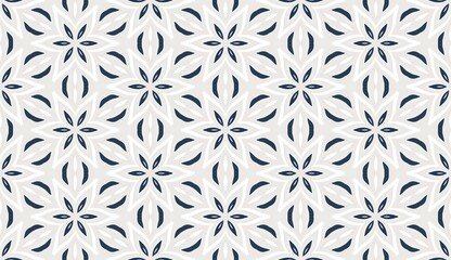 Floral seamless pattern design with leaves, perfect for fabric or wallpaper