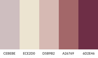 Abstract color palette banner versatile collection of shade and swatch