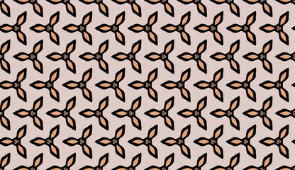 Abstract seamless floral pattern for vintage wallpaper and fabric design