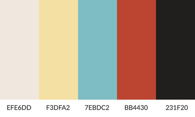 Abstract color palette banner versatile collection of shade and swatch