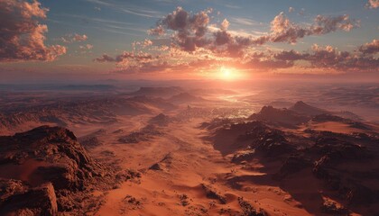 Fototapeta premium Sunset Over Water