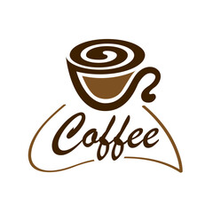 Coffee Cafe Drink Logo Design Template