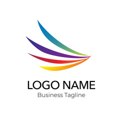 Colorful Logo Abstract Design Business