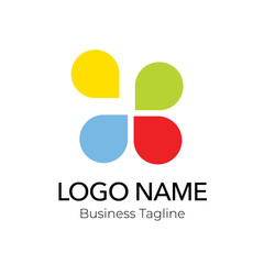 Colorful Logo Abstract Design Business