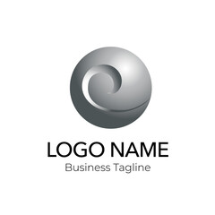Logo Metal Abstract Vector Business Design Template