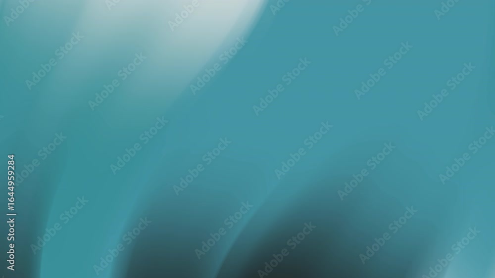 Poster soft flowing teal background with blurred white accents creating a serene and modern aesthetic. the 