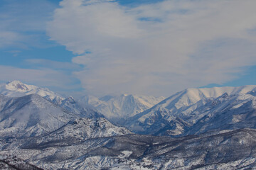Fototapeta premium The mountains within the borders of Tunceli province extend in the west-east direction as an extension of the Eastern Taurus Mountains.