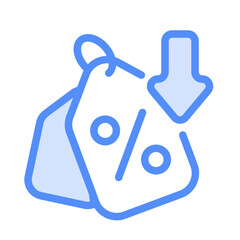 discount tag icon with linear color style
