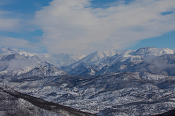 Fototapeta premium The mountains within the borders of Tunceli province extend in the west-east direction as an extension of the Eastern Taurus Mountains.