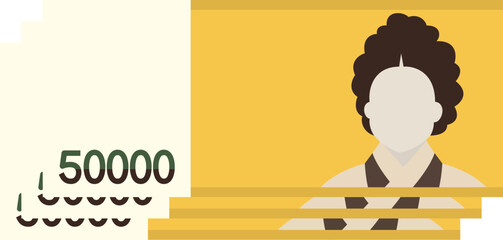 오만원권 돈다발