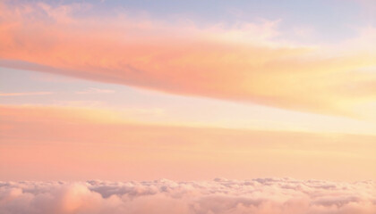 Naklejka premium Golden Hour Stratocumulus Gradient Background