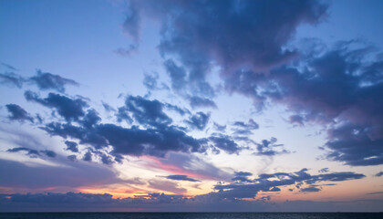 Fototapeta premium Twilight Altostratus Moody Background