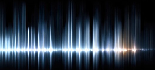 Abstract audio wave graphic