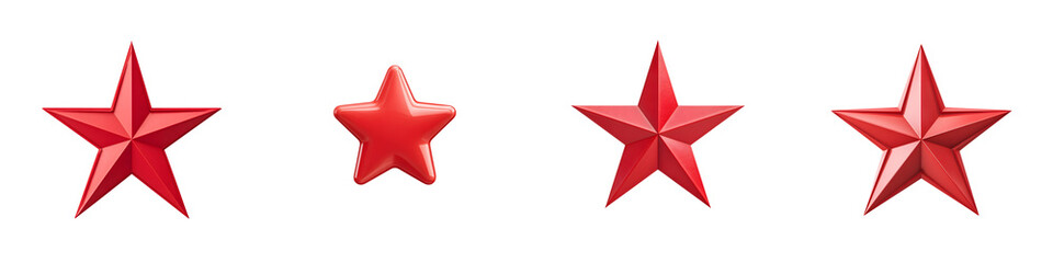 Red Stars Collection: Symbol of Success, Achievement, and Quality