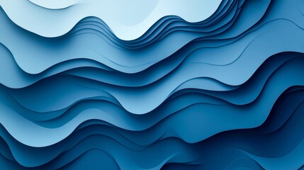 Fototapeta premium monochrome blue gradient background with navy light blue soft fade