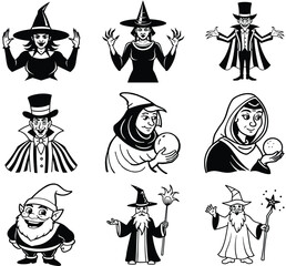 Fantasy Characters Spells Magic Witches Wizards Sorcerers Fortune Tellers