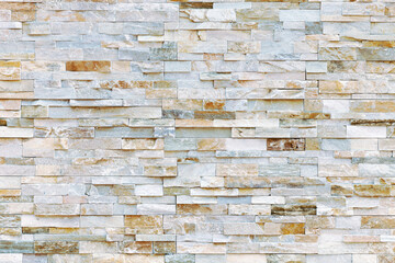Natural Stone texture background. Gray color tone. Square rectangle shape in horizontal row stripe....