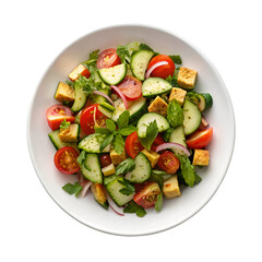 fresh salad with vegetables