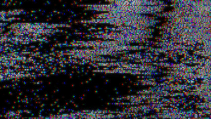 RGB Glitch Static Noise Background — Colorful Digital Distortion for Cyberpunk, VHS, and Abstract Tech Design