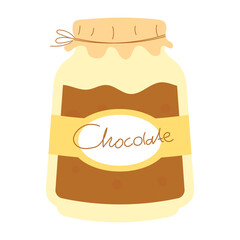 Chocolate Spread Jar Illustration