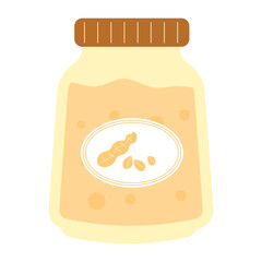 Jar of Peanut Butter Illustration