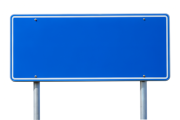 Blue Blank Sign Board Png Transparent Background